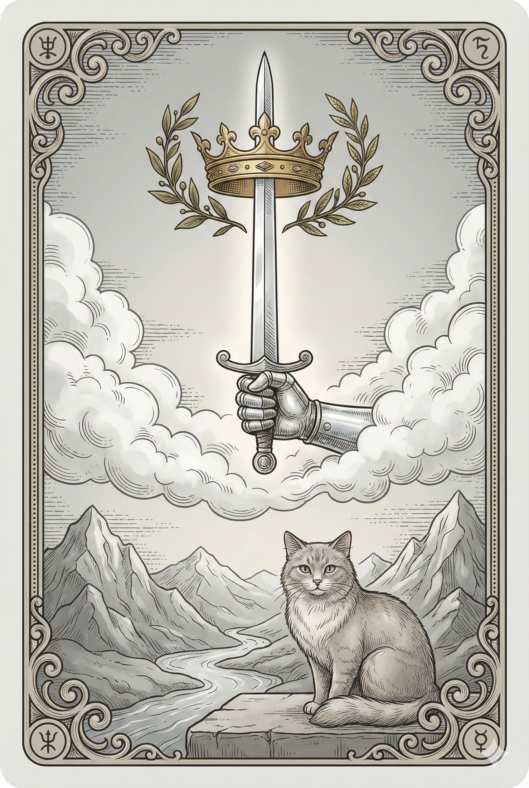 Ace of Claws (Ace of Swords) tarot card